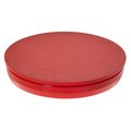 Visipak CLOSURE-FLX PLUG ROUND-3/4"-FLAT TOP-NO TAB-LDPE-RED, 1000PK 600137